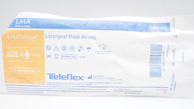 Teleflex ALAA040SU LMA Laryngeal Mask Airway Size4, 50-70kg Air<30cm/60ml H2O(x)